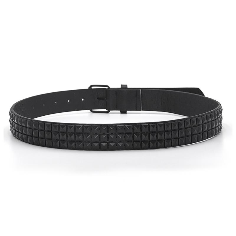 Fashion Rhinestone Rivet Belt Men&Women's Studded Belt Punk with Pin Buckle