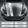 New Stripe Car Hood Covers Vinyl Decal Head Decorative Sticker for Dacia Duster Lodgy Logan Sandero Car Accessories 130cm X 20cm