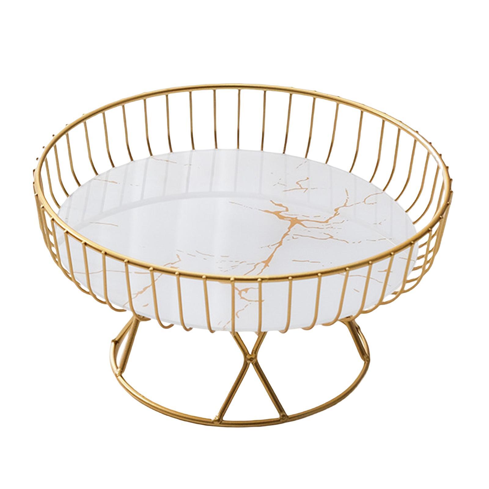 

en Металлическая железная проволока Столешница для фруктов Поднос Торты Держатель для Закуски