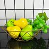 Fruit Bowl Washing Fruit Hollow Drain Basket Iron Fruit Basket Living Room Coffee Table Net Red Fruit Plate Snack Storage Basket