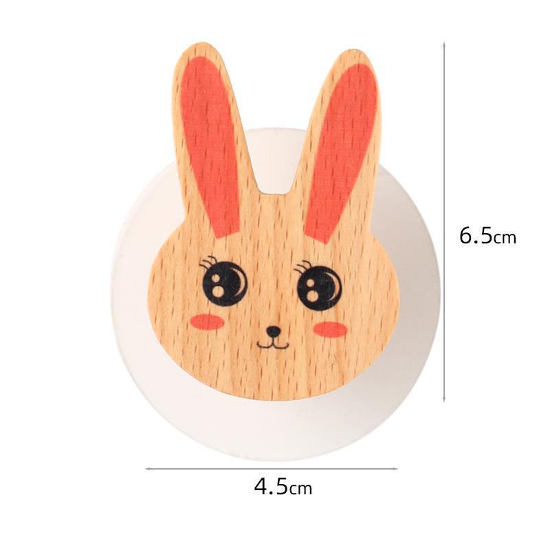 Nordic Solid Wood Star & Moon Wall Hook Set - Punch-Free Design for Coats & Hats