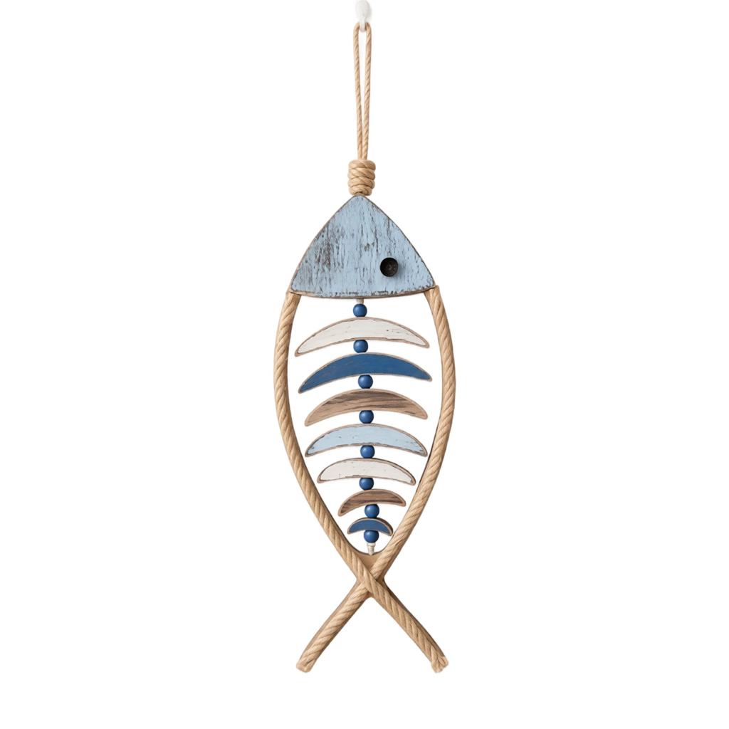Mediterranean 3D Fish Wall Hanging Decor for Living Room, Bathroom, Theme