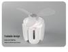 Modern Cross-Border LED Folding Leaf Lamp for Home Bedroom: E27 Screw Base, Crystal Design, Detachable Fan Blades