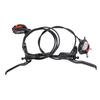Hydraulic Disc Brake Set Aluminum Alloy 4 Piston Front and Rear Bilateral Hydraulic Brake for Mountain Bike Black