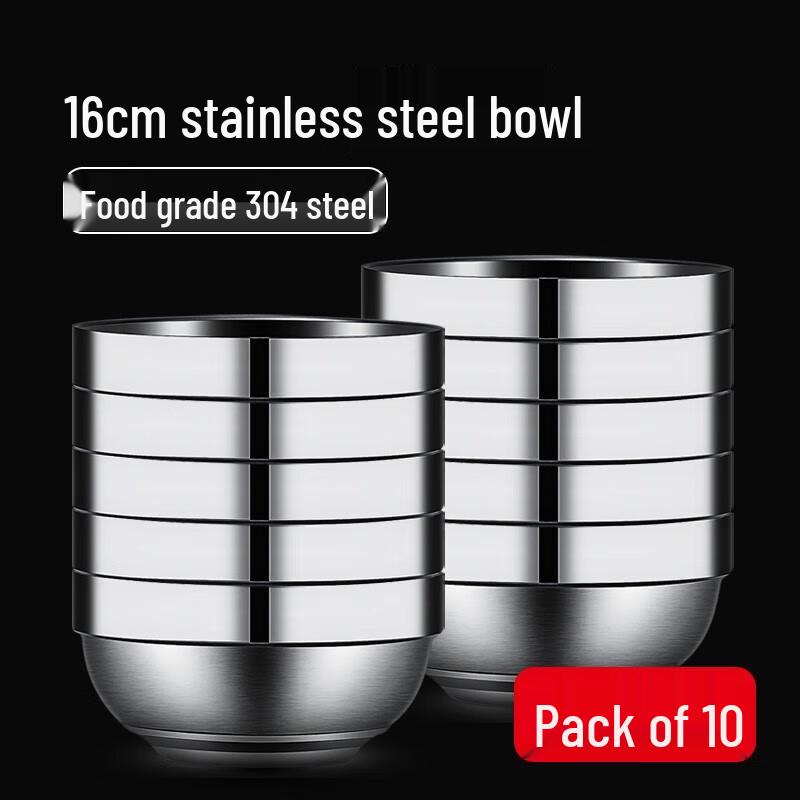 304 Stainless Steel Double-Layer Insulated Bowl