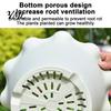 Flower Pots for Home Decor Wavy Edge Planter with Saucer, Thickened Pot Small Garden Container Drainage Holes, Modern Plant Indoor Outdoor Plants