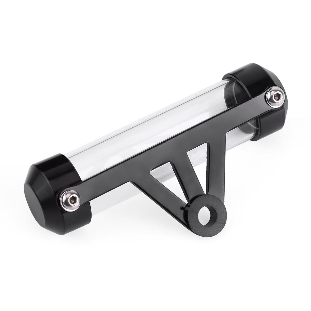 Universal Motorcycle Motorbike Secure Tax Disc Tube Cylindrical Holder Frame Waterproof Black