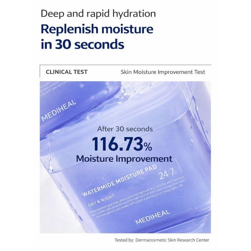 [Mediheal] Watermide Intensive Hydration Pad 100 Sheets 150ml / 5.07 fl. oz