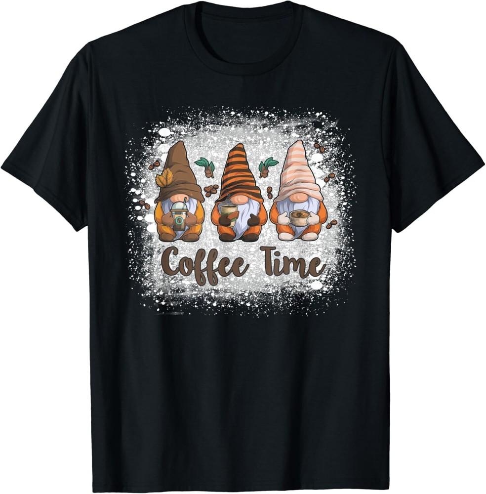 

Cute Gnomes Coffee Time Caffeine Gift Unisex T-Shirt M