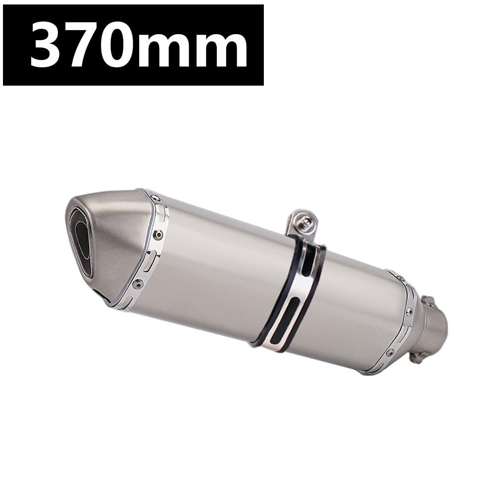 Hexagonal Stainless Steel Motorcycle Muffler for 51mm Exhaust - Easy Non-Destructive Installation