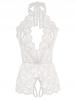 Sexy Lingerie Set With Lace And Hole Bodystocking Pink S