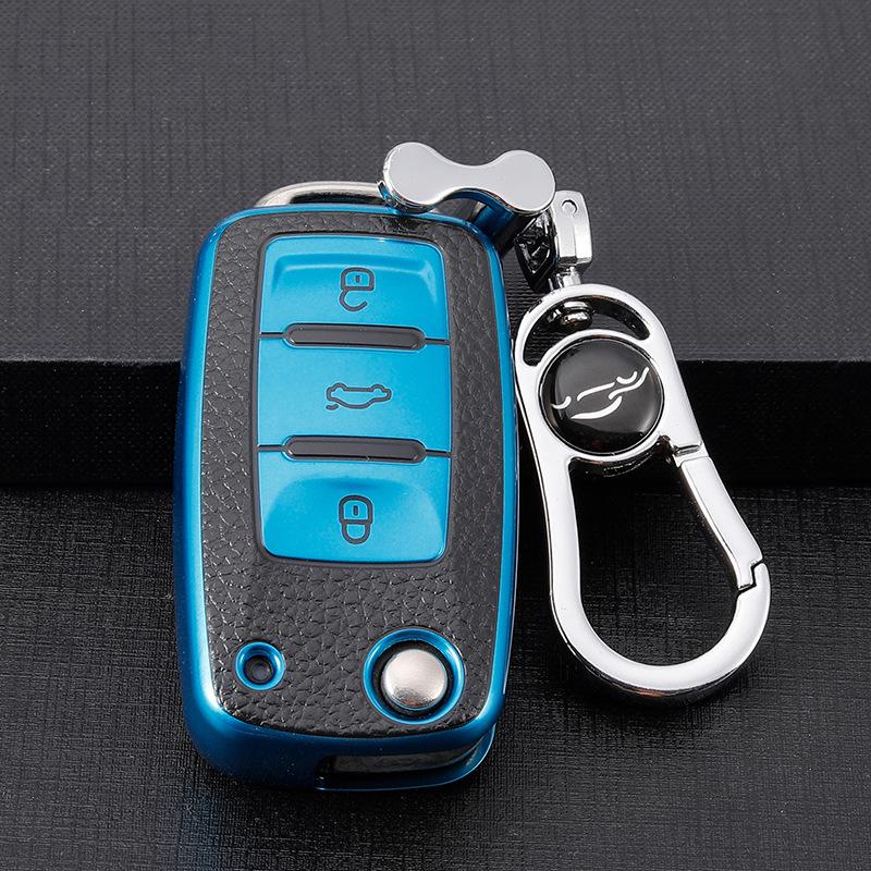 Skoda Key Case for Octavia, Superb, Rapid, Spaceback, Hao Rui, Fabia, Kamiq, Yeti. Car Bag & Buckle Set.