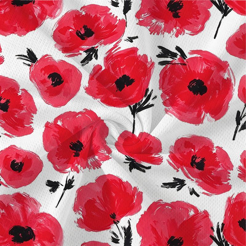 Women's Bodycon Mini Dress V Neck Short Sleeve,Soft Fabric,Poppy Print,Elegant Casual Ideal for Daily Wear,Vacation,Home & Outings