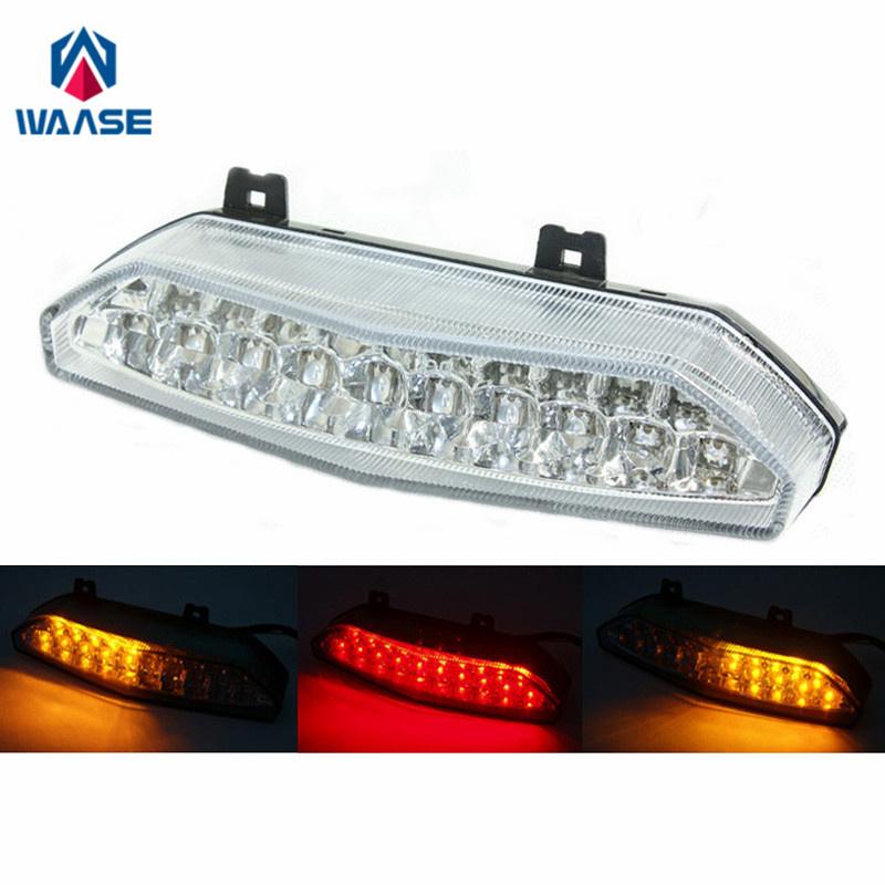 waase For Kawasaki GTR1400 Concours 14 2008 2009 2010 2011 2012 2013-2015 Tail Light Brake Turn Signals Integrated LED Light