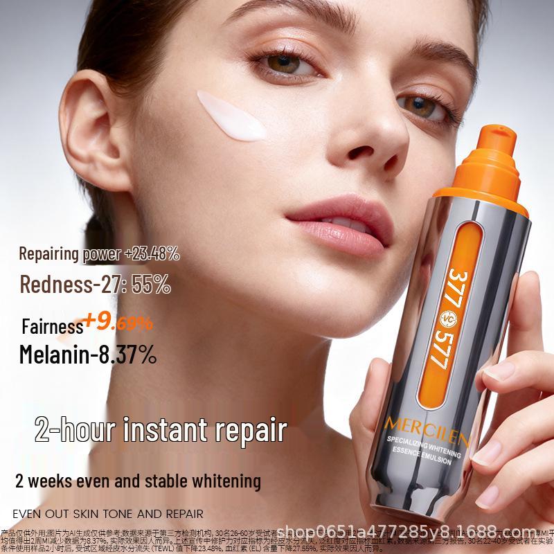 

MERCILEN Whitening & Repair Serum Lotion 120g - Spot Removal, Anti-Wrinkle, Firming & Soothing Formula Standard Size