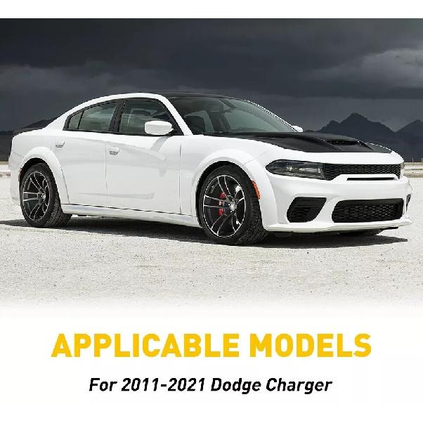 Black Pillar Posts Window Door Trim Covers 6PCS Set FOR DODGE CHARGER 2011-