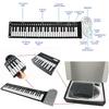 Portable Roll-Up Electronic Piano, 49 Keys, Battery-Powered, Foldable Electronic Soft Keyboard, ABS Plastic, for Beginners, Black