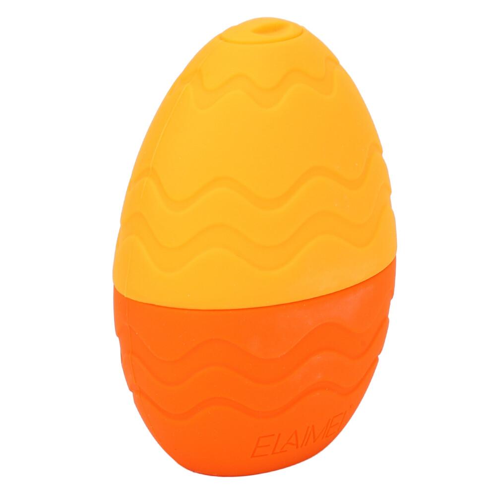 Egg Shaped Silicone Ice Face Roller for Skin Care, Orange