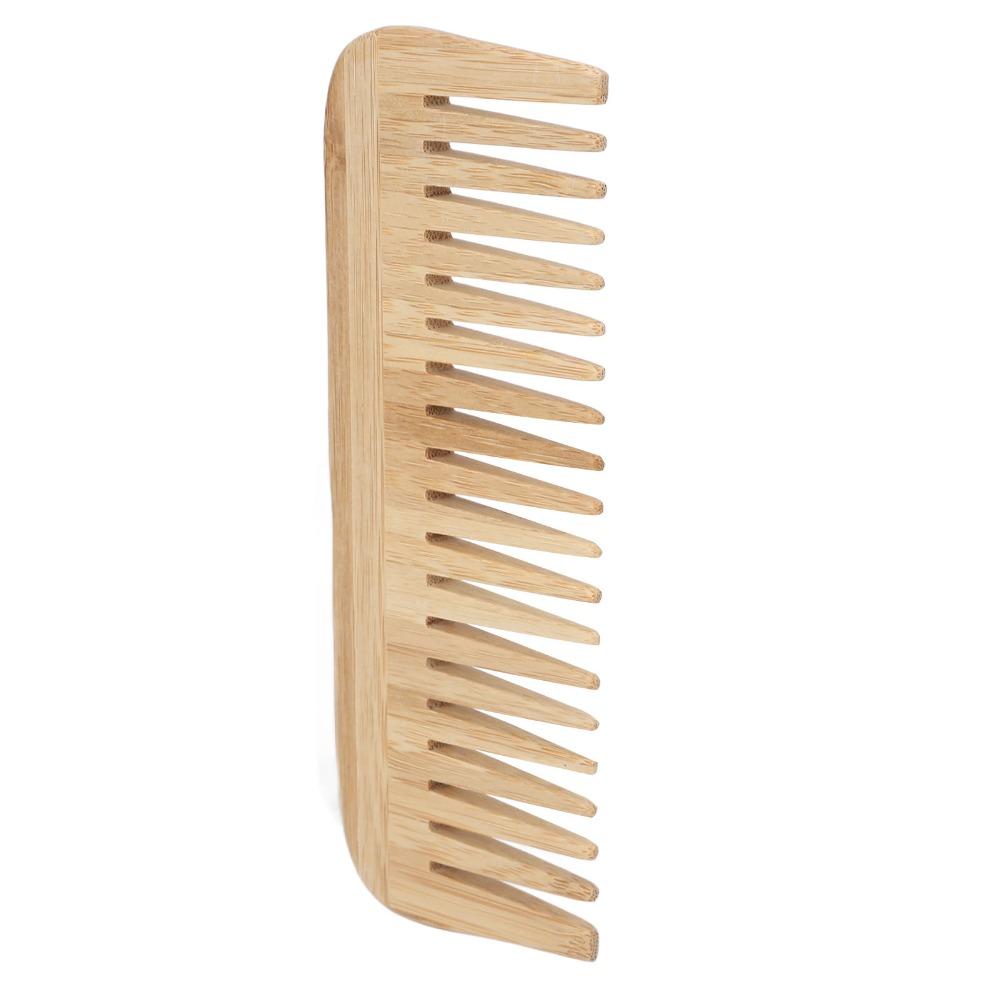 Durable Wide Tooth Comb Portable Wood Comb For Salon Bamboo Comb Home Use