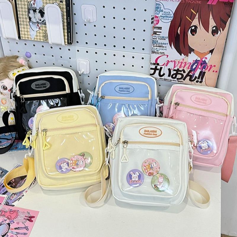 Neue transparente Umhängetasche Damen Freizeit Einfach Student Mode Schmerztasche Tasche Personalisierte Handytasche