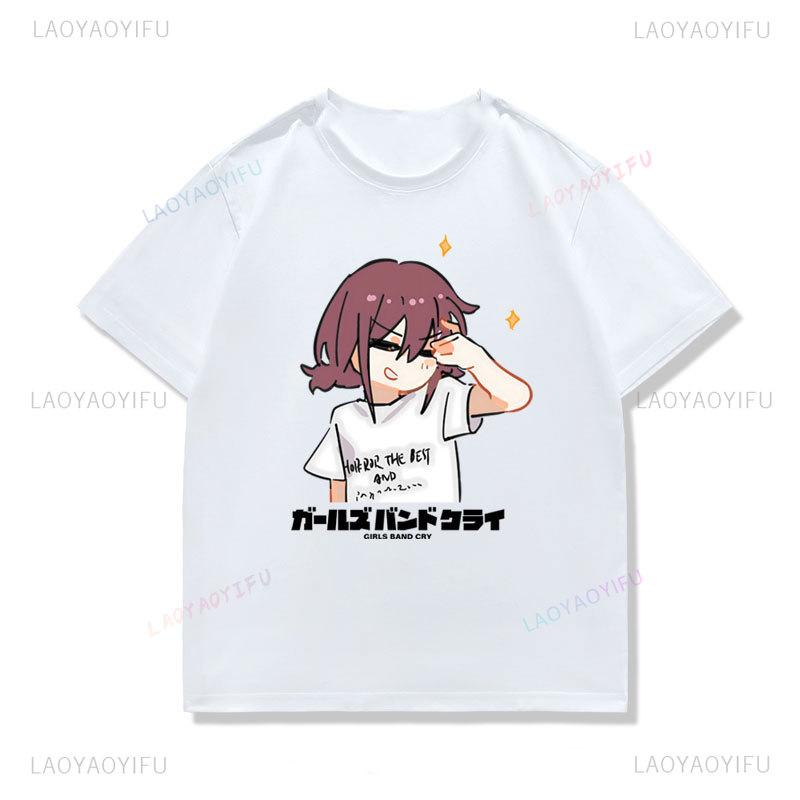 Girls Band Cry Graphic T Shirts Nina Iseri Unisex Women Gothic Clothes Harajuku Casual Tshirt Unisex Kawaii Shoujo Girl Style Tee