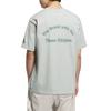 adidas Men’s Solid Color Letter Short-Sleeve T-Shirt, Silver