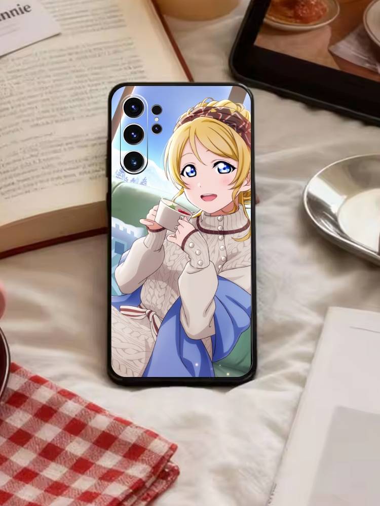 L-Love live-Ayase Eli Phone Case For Samsung S26,S25,S24,S23,S22,S21,S20,Ultra,Plus,FE Black Soft Cover