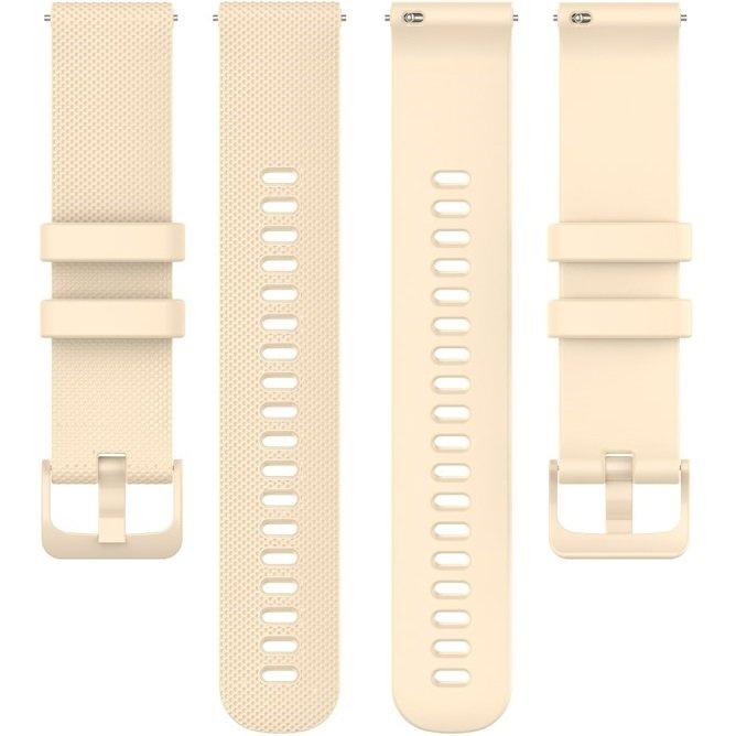 Universal Silicone Strap 18mm, Beige