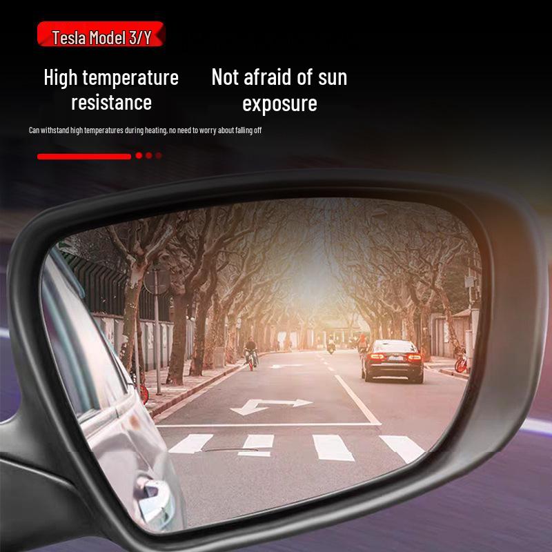 Tesla Model 3 Anti-glare Heated Wide-angle Mirror and Backup Camera Lens