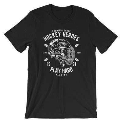 Hockey Heroes T-Shirt. 100% Cotton Premium Tee NEW