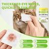 Pet Eye Care Wipes for Dogs Cats Rabbits Hamsters Horses Gentle Cleaning of Eyelids and Fur Around Eyes Removes Tear Stains and Eye Discharge