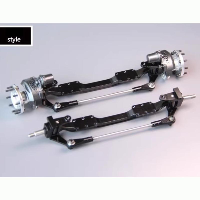 1:14th Scale Metal Simulation Unpowered Front Axle for Tamiya RC Truck SCANIA 770S R620 VOLVO BENZ Arocs MAN TGX Car Accessories
