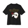 Fantom opery Slavný broadwayský muzikál Logo Unisex Oversized Tričko Velikost S-3XL