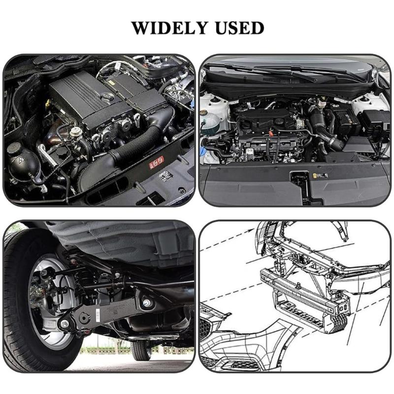 91505TM8003 Bumper Clips Suitable for 10mm Holes Weatherproof Plastic Fasteners Easy Snap Mechanism for Automotive