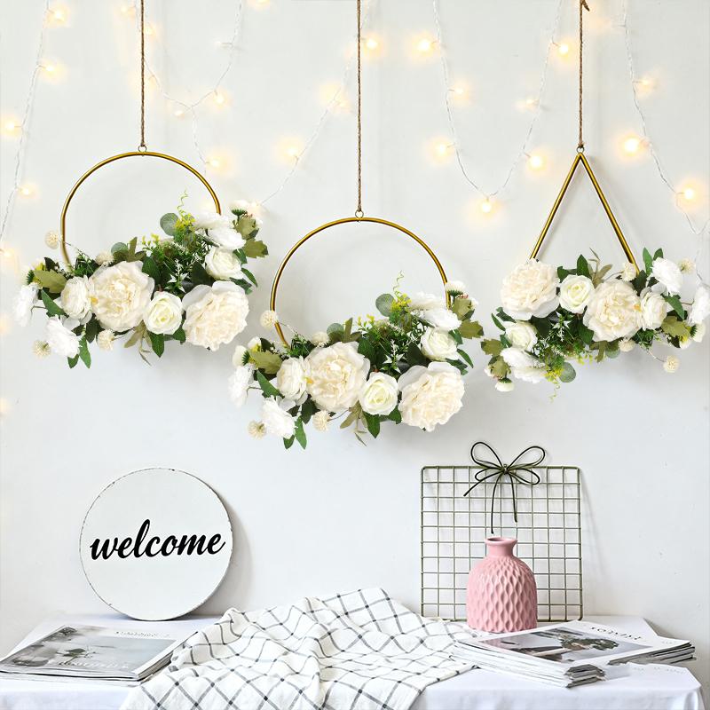 Cross-Border Artificial Flower Garland Home Decoration Wedding Birthday Party Wedding Hotel Scene Decoration Hanging Ornaments
