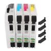 Ink Cartridges Compatible Refill Replacement With Permanent Chip 4 Colors for Inkjet Printer LC211