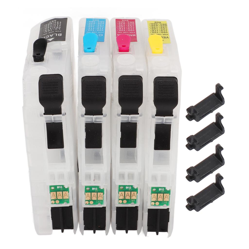 Ink Cartridges Compatible Refill Replacement With Permanent Chip 4 Colors for Inkjet Printer LC211