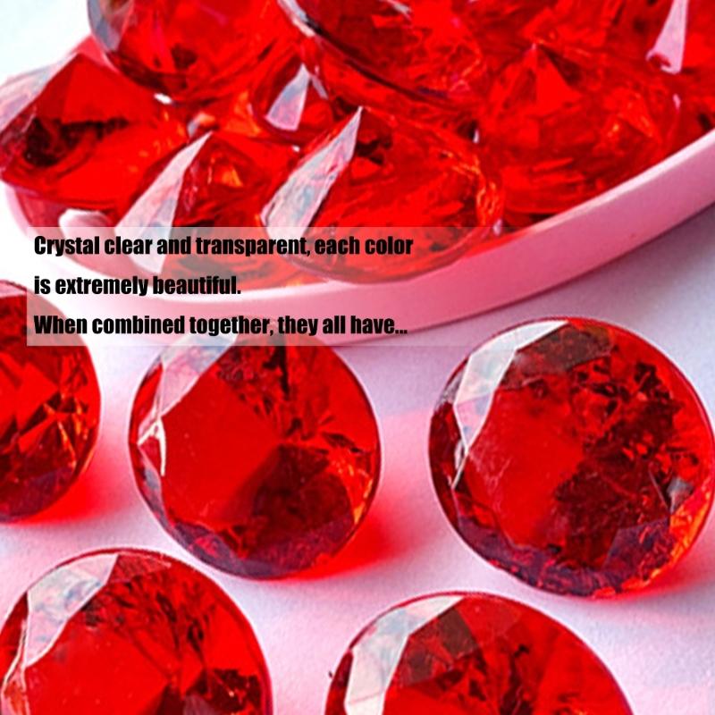 Assorted Color Educational Crystal Gem 30mm Sparkling Stone For Children Sorting Craft Activities
