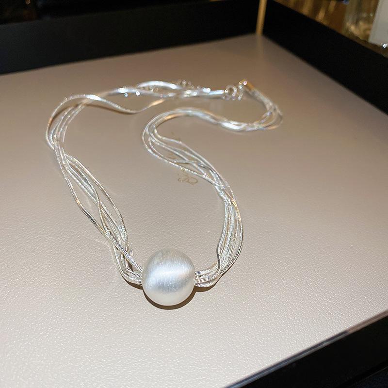 Европейский и американский персональный круглый ожерелье темперамент холодный ветер цепочка на ключицу мода преувеличенный нишевый дизайн новые товары