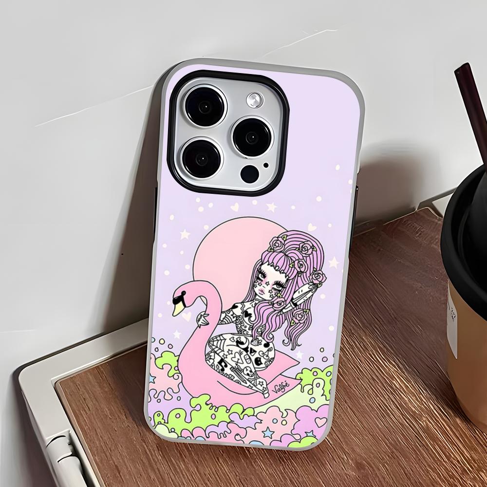 Valfre Prints Art Phone Case For IPhone 17 Air 16 E 15 14 Plus 13 12 11 Pro Max Jelly 2 In 1 Protective Case
