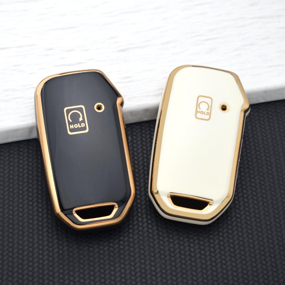 5 Buttons TPU Car Key Cove for Kia Seltos Sportage K5 Sorento Cerato KX5 Niro Forte K3 Optima Soul Tellurider Car Key Fob Bag