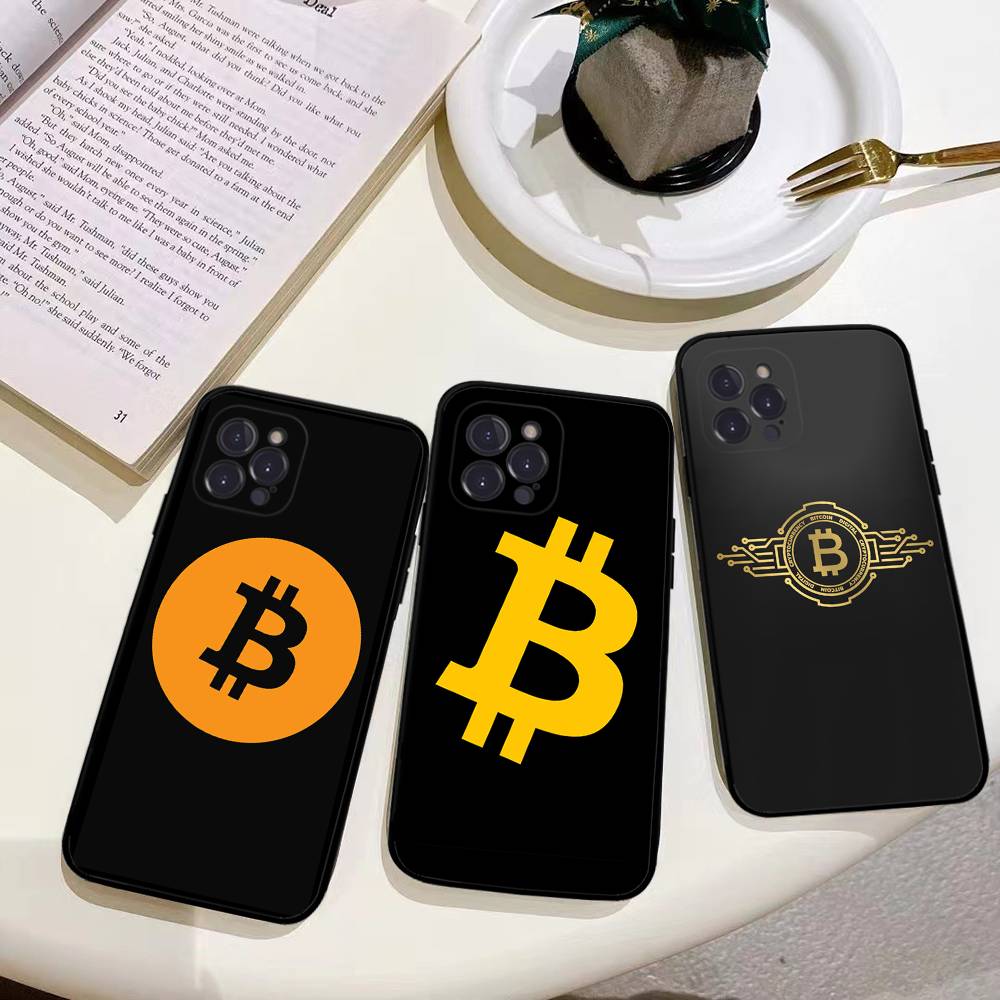 Luxury Bitcoin Phone Case For IPhone 16 15 8 7 6 6S Plus X SE XR XS 14 11 12 13 Mini Pro Max Mobile Case