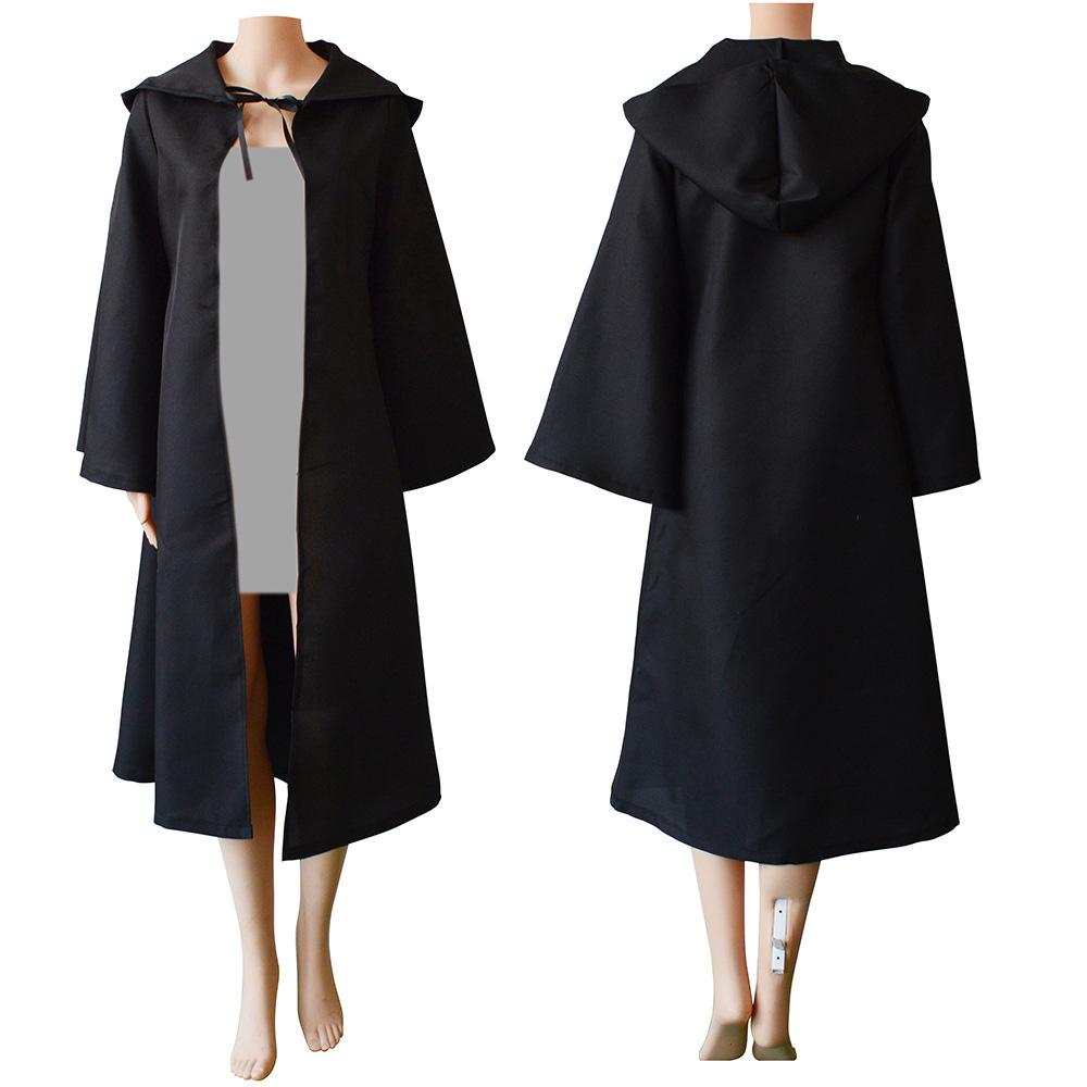 Adult Halloween Cloak Hooded Medieval Costume Witch Witchcraft Vampire Halloween Costume Wizard Cloak Robe Dress Coat