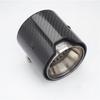 Brand New Car Carbon Fiber Exhaust End Tail Tips 63mm In