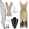 1920s Gatsby-Inspired Sequin Tassel Evening Dress