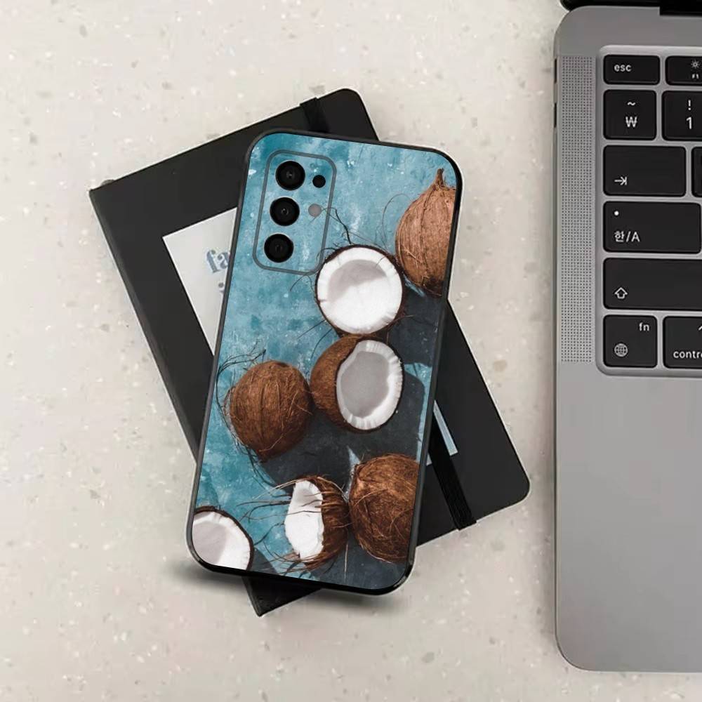 Coconut For Samsung Galaxy A73,31,8,9,52,J7,22,Note,72,41,71,53,32,Soft Black Silicone Cover Case