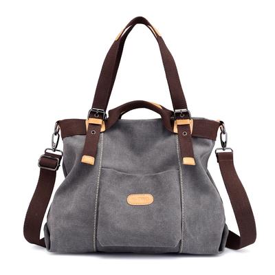 Canvas Tasche Damen Retro Mode Hand Frachtbrief Schulter Umhängetasche Mode Big Bag Tide