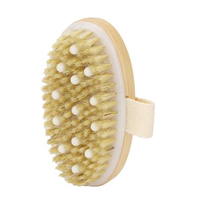 Esfoliante Escova de Corpo Estrutura de Madeira Massagem Esfoliante Escova de Corpo Seca para Drenagem Linfática