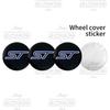 4Pcs Car Styling ST Emblem Wheel Center Hub Cover Sticker Rim Badge Accessories For Ford Focus Fiesta MK2 3 4 5 Kuga Mondeo Edge CVV1