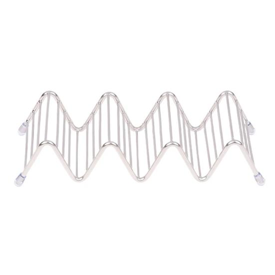 Taco Holder Multifunctional Pancake Stand Spring Roll Rack Hot Dog Shelf Rust-Proof Stainless Steel Serving Rack for Snacks Party Platter